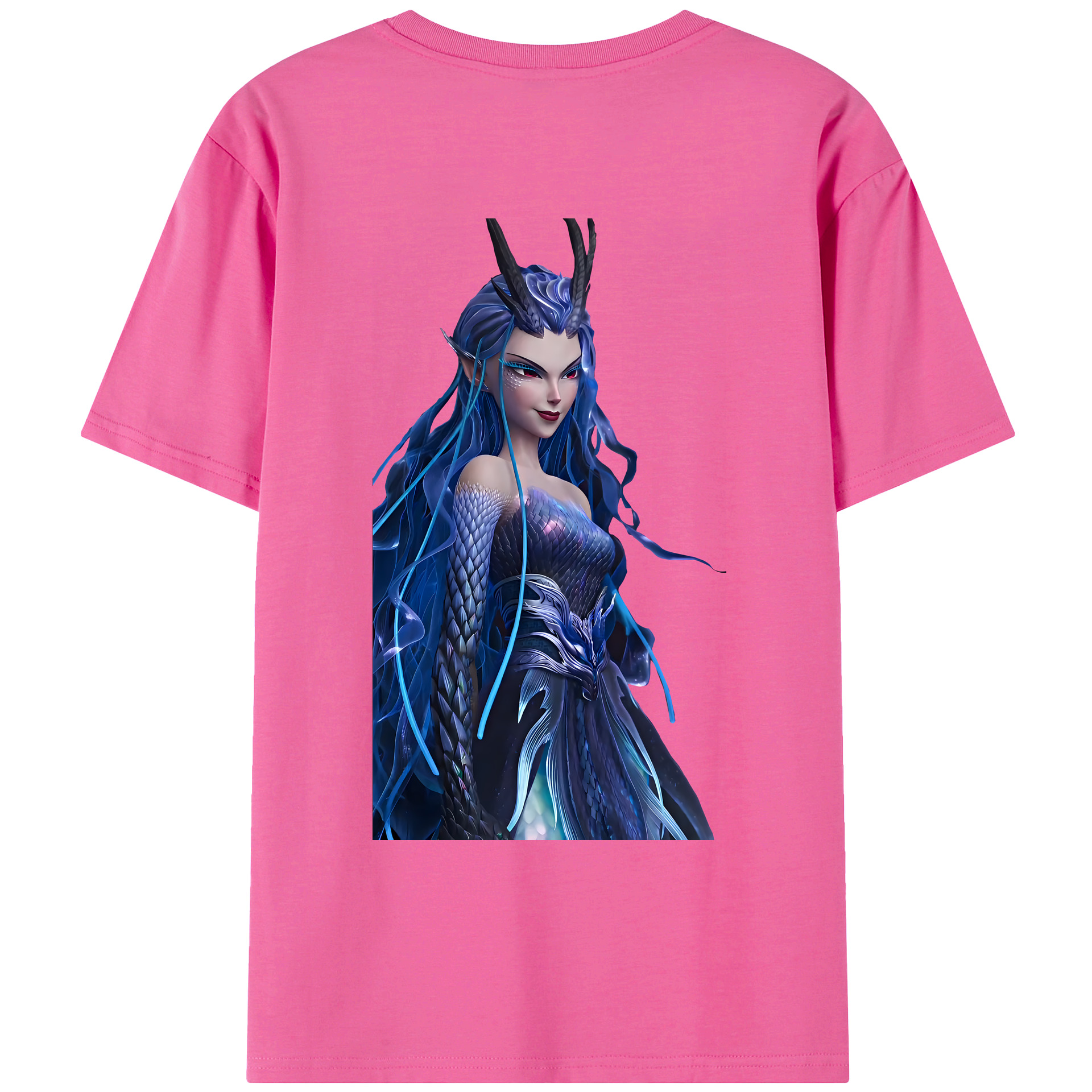 （画像用） Ne Zha 2 ナタ 魔童の大暴れ レディース半袖Tシャツ(バックプリント)